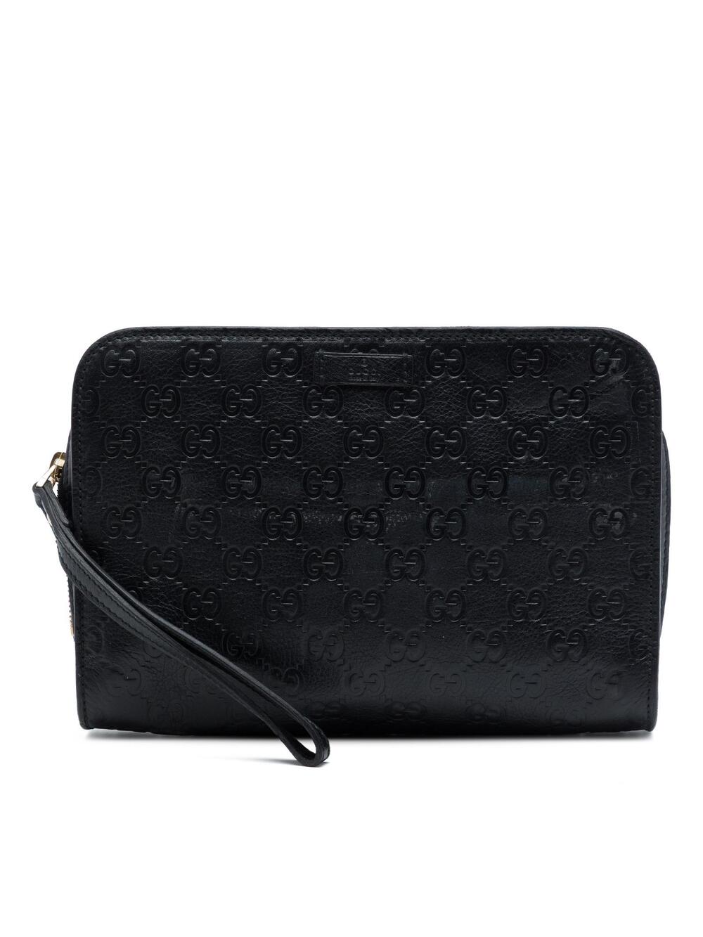 Gucci Ssima Clutch Pre-Loved Black #363331G50B